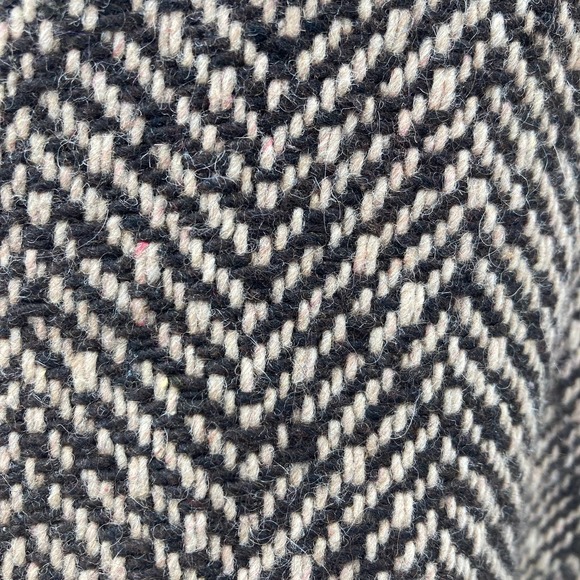 Covington Tweed Herringbone Belted Mid-Length Coat - Picture 9 of 10